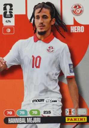 Figurina Hannibal Mejbri - FIFA World Cup 2026. Adrenalyn XL
 n. 474 - Panini