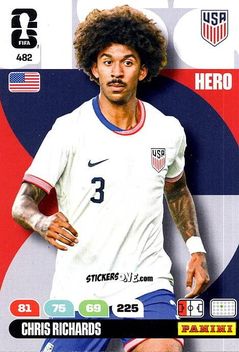 Cromo Chris Richards - FIFA World Cup 2026. Adrenalyn XL
 n. 482 - Panini