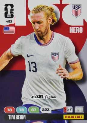 Cromo Tim Ream - FIFA World Cup 2026. Adrenalyn XL
 n. 483 - Panini