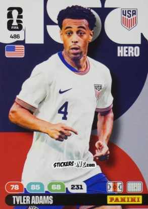 Figurina Tyler Adams - FIFA World Cup 2026. Adrenalyn XL
 n. 486 - Panini