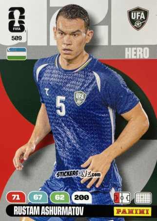 Figurina Rustam Ashurmatov - FIFA World Cup 2026. Adrenalyn XL
 n. 509 - Panini