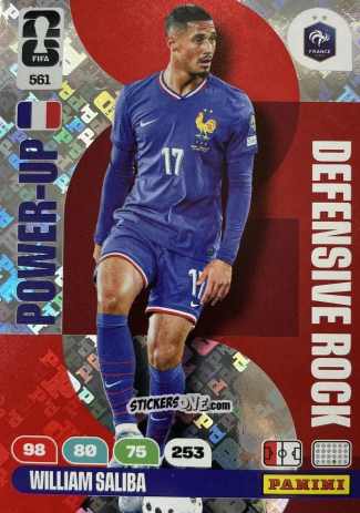 Figurina Saliba - FIFA World Cup 2026. Adrenalyn XL
 n. 561 - Panini