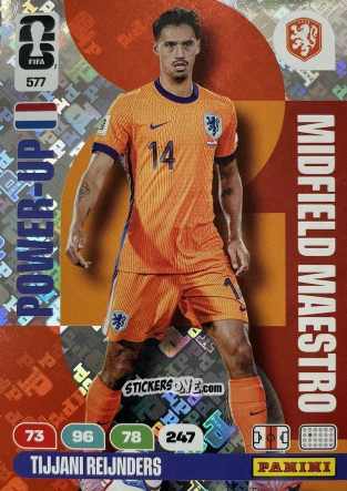 Figurina Reijnders - FIFA World Cup 2026. Adrenalyn XL
 n. 577 - Panini