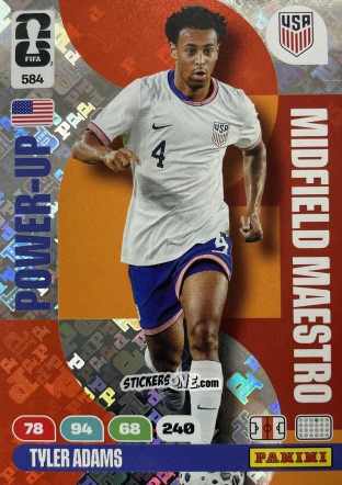 Figurina Tyler Adams - FIFA World Cup 2026. Adrenalyn XL
 n. 584 - Panini