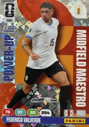 Figurina Valverde - FIFA World Cup 2026. Adrenalyn XL
 n. 585 - Panini