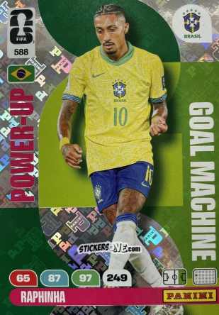 Cromo Raphinha - FIFA World Cup 2026. Adrenalyn XL
 n. 588 - Panini