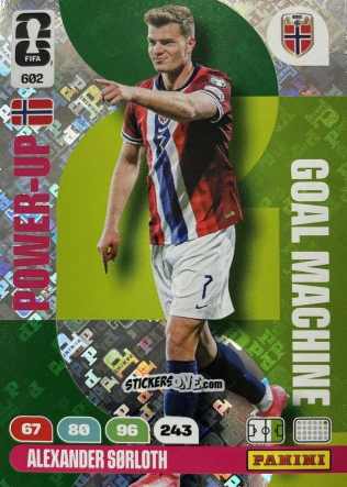 Figurina Sorloth - FIFA World Cup 2026. Adrenalyn XL
 n. 602 - Panini