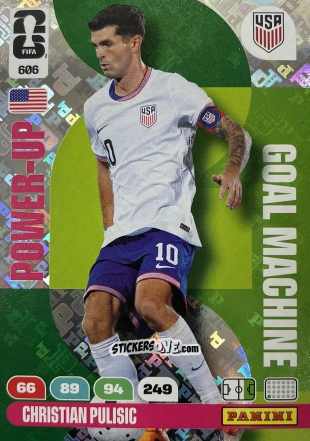 Cromo Pulisic - FIFA World Cup 2026. Adrenalyn XL
 n. 606 - Panini