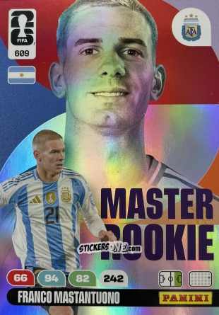 Figurina Mastantuono - FIFA World Cup 2026. Adrenalyn XL
 n. 609 - Panini