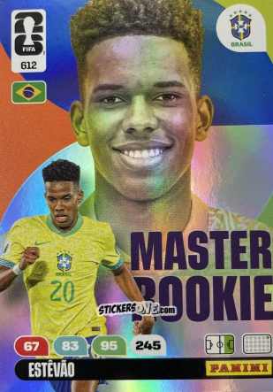Cromo Estevao - FIFA World Cup 2026. Adrenalyn XL
 n. 612 - Panini