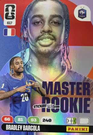 Cromo Barcola - FIFA World Cup 2026. Adrenalyn XL
 n. 617 - Panini