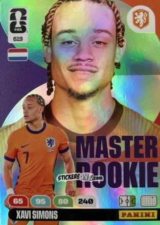 Cromo Xavi Simons - FIFA World Cup 2026. Adrenalyn XL
 n. 619 - Panini