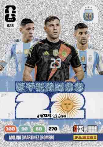 Cromo Martinez / Molina / Romero - Eternos 22 - Defenders - FIFA World Cup 2026. Adrenalyn XL
 n. 628 - Panini