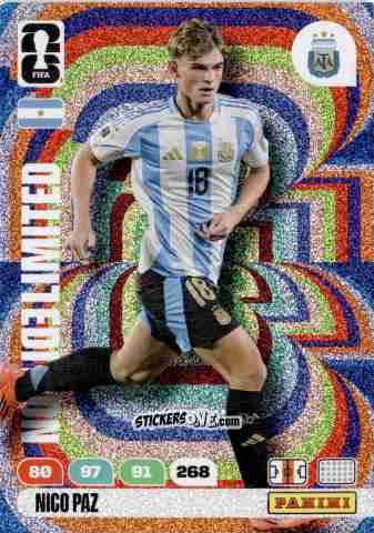 Figurina Nico Paz - FIFA World Cup 2026. Adrenalyn XL
 n. L4 - Panini