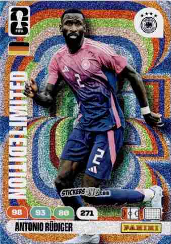 Figurina Antonio Rudiger - FIFA World Cup 2026. Adrenalyn XL
 n. L16 - Panini