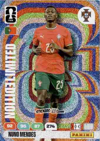 Figurina Nuno Mendes - FIFA World Cup 2026. Adrenalyn XL
 n. L64 - Panini