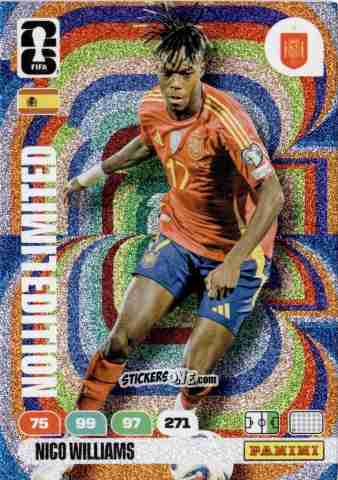 Sticker Nico Williams - FIFA World Cup 2026. Adrenalyn XL
 n. L71 - Panini