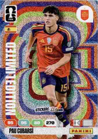 Figurina Pau Cubarsi - FIFA World Cup 2026. Adrenalyn XL
 n. L72 - Panini