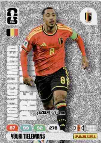 Cromo Youri Tielemans - FIFA World Cup 2026. Adrenalyn XL
 n. PL1 - Panini