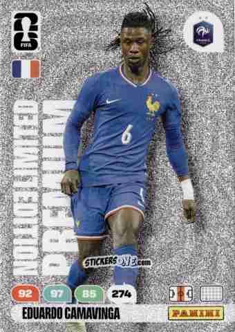 Cromo Eduardo Camavinga - FIFA World Cup 2026. Adrenalyn XL
 n. PL4 - Panini