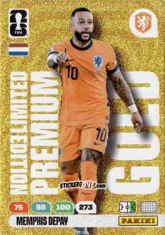 Cromo Memphis Depay - FIFA World Cup 2026. Adrenalyn XL
 n. PLG5 - Panini