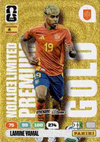 Cromo Lamine Yamal - FIFA World Cup 2026. Adrenalyn XL
 n. PLG6 - Panini