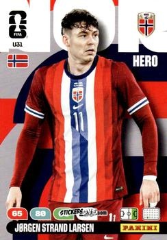 Figurina Jørgen Strand Larsen - FIFA World Cup 2026. Adrenalyn XL
 n. U31 - Panini