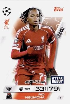 Figurina Rio Ngumoha - UEFA Champions League & Europa League 2025-2026. Match Attax Extra
 n. 1 - Topps