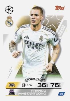 Sticker Franco Mastantuono - UEFA Champions League & Europa League 2025-2026. Match Attax Extra
 n. 30 - Topps