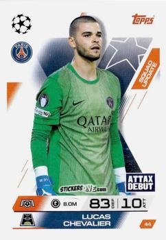 Figurina Lucas Chevalier - UEFA Champions League & Europa League 2025-2026. Match Attax Extra
 n. 44 - Topps