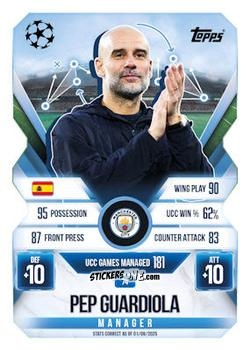 Cromo Pep Guardiola - UEFA Champions League & Europa League 2025-2026. Match Attax Extra
 n. 74 - Topps