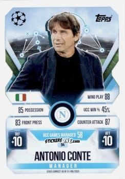 Cromo Antonio Conte - UEFA Champions League & Europa League 2025-2026. Match Attax Extra
 n. 94 - Topps