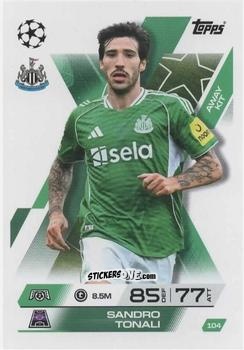 Figurina Sandro Tonali - UEFA Champions League & Europa League 2025-2026. Match Attax Extra
 n. 104 - Topps