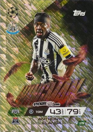 Figurina Anthony Elanga - UEFA Champions League & Europa League 2025-2026. Match Attax Extra
 n. 176 - Topps