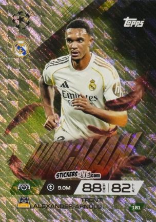 Sticker Trent Alexander-Arnold - UEFA Champions League & Europa League 2025-2026. Match Attax Extra
 n. 181 - Topps