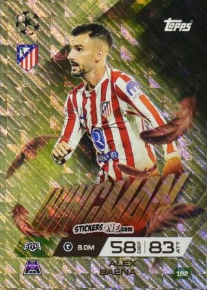 Figurina Alex Baena - UEFA Champions League & Europa League 2025-2026. Match Attax Extra
 n. 182 - Topps