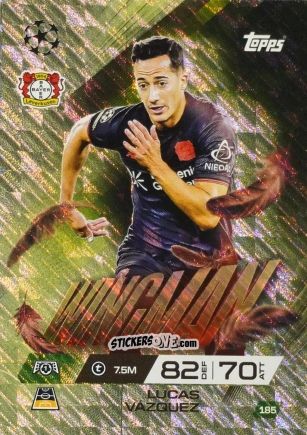 Cromo Lucas Vazquez - UEFA Champions League & Europa League 2025-2026. Match Attax Extra
 n. 185 - Topps