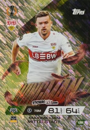 Sticker Maximillian Mittelstadt - UEFA Champions League & Europa League 2025-2026. Match Attax Extra
 n. 188 - Topps
