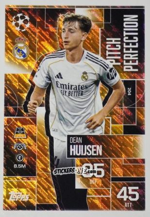 Figurina Dean Huijsen - UEFA Champions League & Europa League 2025-2026. Match Attax Extra
 n. 204 - Topps