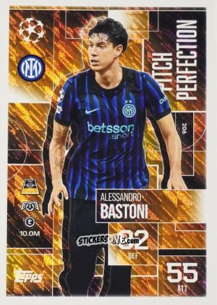 Sticker Alessandro Bastoni - UEFA Champions League & Europa League 2025-2026. Match Attax Extra
 n. 206 - Topps