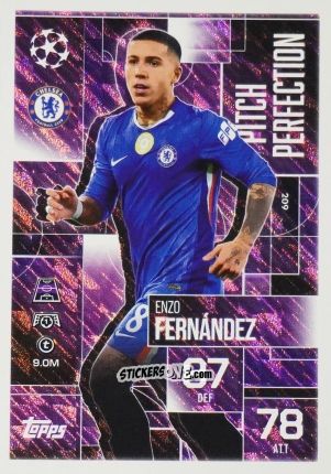 Cromo Enzo Fernandez - UEFA Champions League & Europa League 2025-2026. Match Attax Extra
 n. 209 - Topps