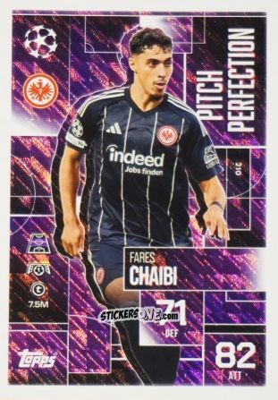 Cromo Fares Chaibi - UEFA Champions League & Europa League 2025-2026. Match Attax Extra
 n. 210 - Topps