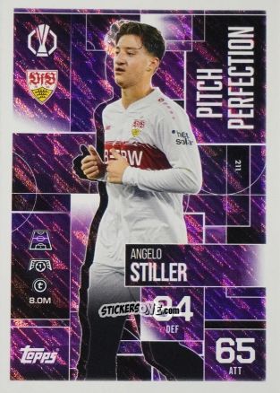 Sticker Angelo Stiller - UEFA Champions League & Europa League 2025-2026. Match Attax Extra
 n. 211 - Topps