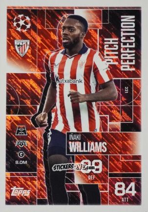 Cromo Inaki Williams - UEFA Champions League & Europa League 2025-2026. Match Attax Extra
 n. 221 - Topps