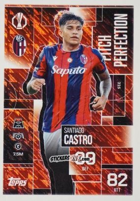 Cromo Santiago Castro - UEFA Champions League & Europa League 2025-2026. Match Attax Extra
 n. 225 - Topps
