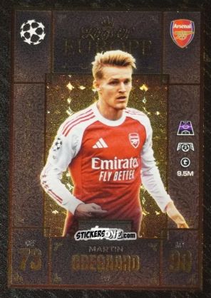 Sticker Martin Odegaard - UEFA Champions League & Europa League 2025-2026. Match Attax Extra
 n. 227 - Topps