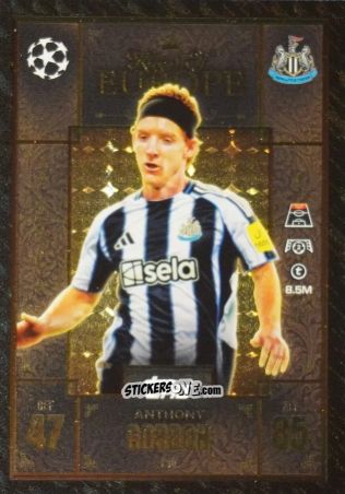 Cromo Anthony Gordon - UEFA Champions League & Europa League 2025-2026. Match Attax Extra
 n. 230 - Topps