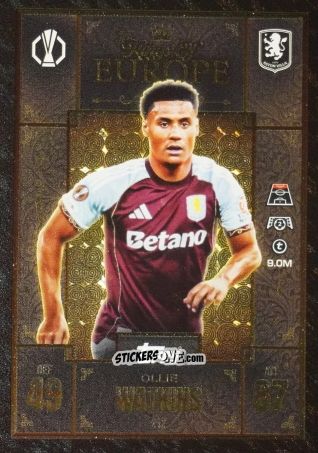 Figurina Ollie Watkins - UEFA Champions League & Europa League 2025-2026. Match Attax Extra
 n. 232 - Topps