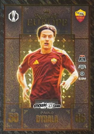 Cromo Paulo Dybala - UEFA Champions League & Europa League 2025-2026. Match Attax Extra
 n. 247 - Topps