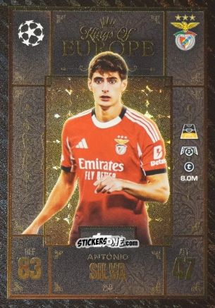 Sticker Antonio Silva - UEFA Champions League & Europa League 2025-2026. Match Attax Extra
 n. 250 - Topps